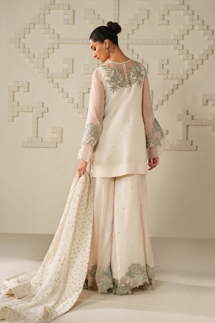 Iznik | Chinon Chiffon | UE-620 - Dress - available at Maria Faisal in UK and USA.