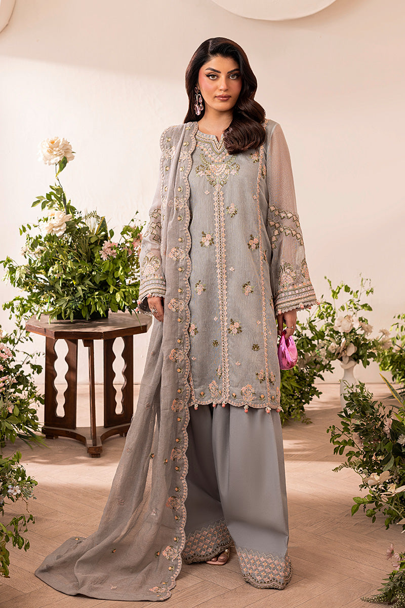 Shurooq | Mon Cheri | Grisette - Luxury Dress - available at Maria Faisal in UK and USA.