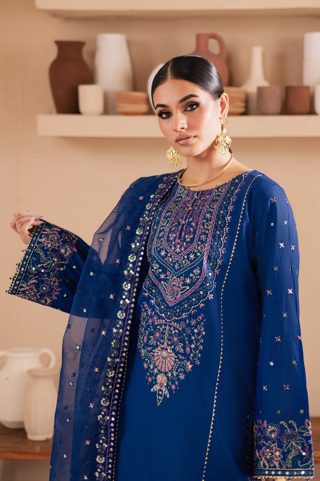 Batik | Luxury Formals | Claudette 3Pc - Ladies Clothes - Maria Faisal


