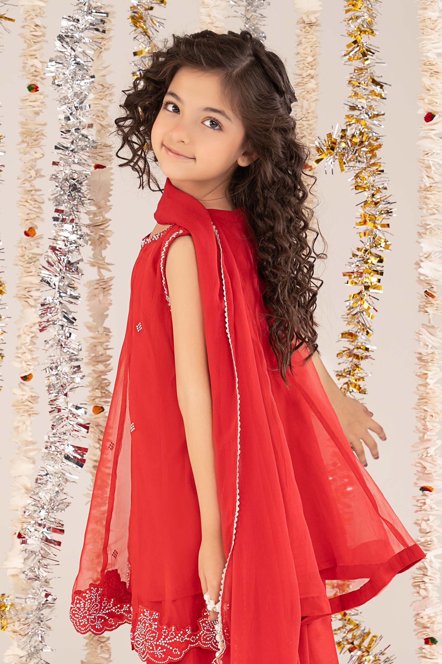 Kids Clothing | 3 Piece Organza Kids Suit