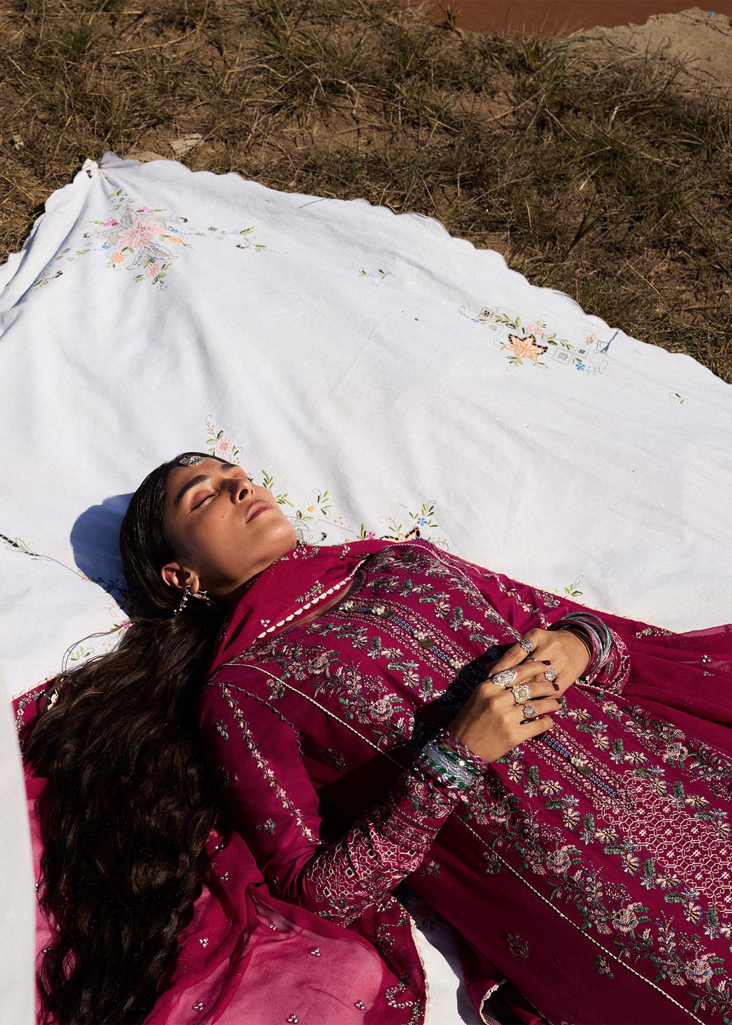 Hussain Rehar | Surkh Eid Pret’25 | Mehrunisa by Maria Faisal - Registered Vendor of : Hussain Rehar - type : Ladies Clothes - 100% original wedding dresses