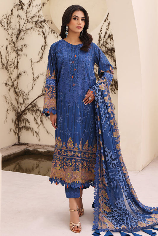 Charizma | Naranji Embroidered Lawn 24 | CN4-005 - Maria Faisal