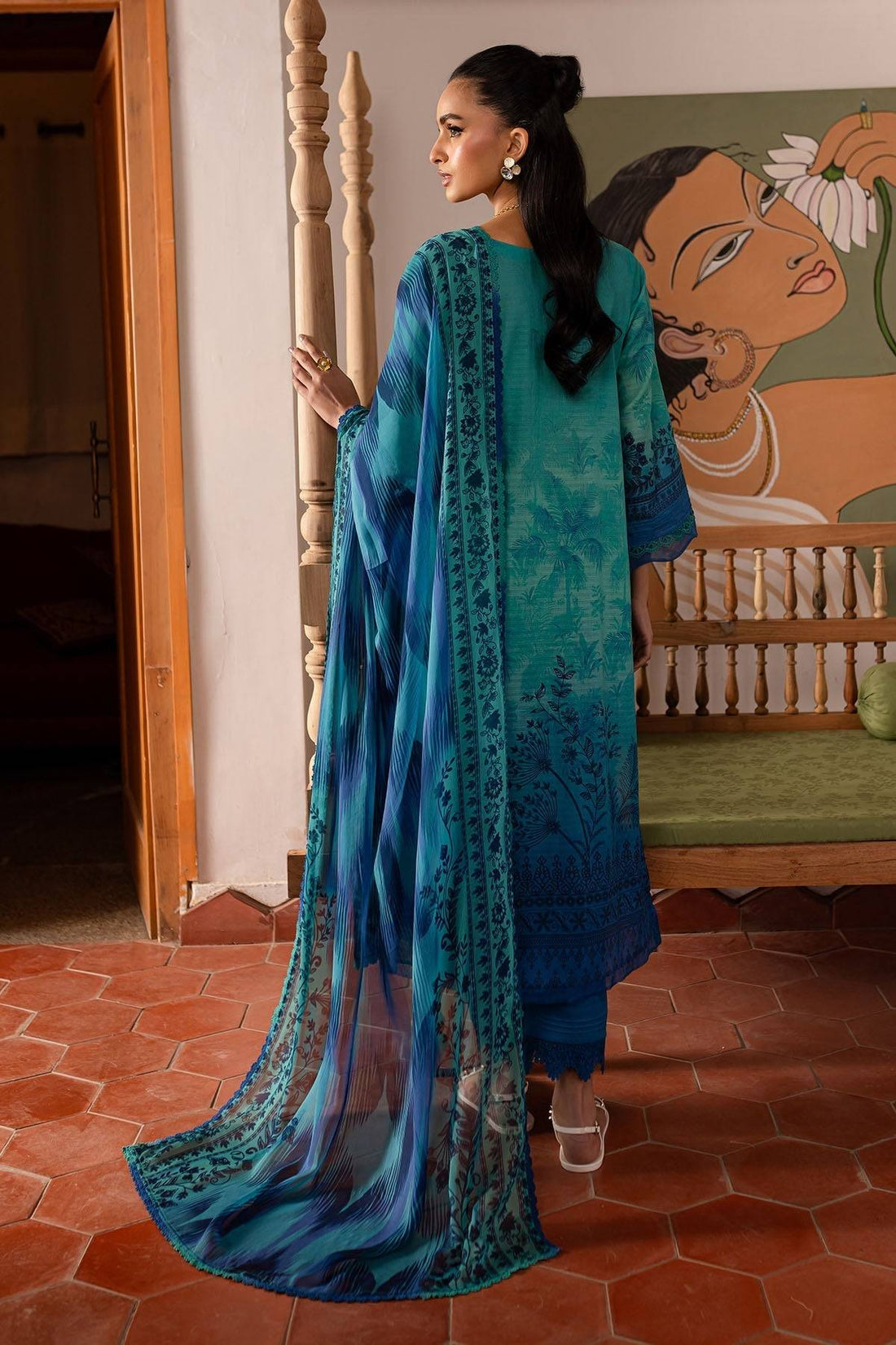 Nureh | Printed lawn 25 | SP-138 by Maria Faisal - Registered Vendor of : Nureh - type : Ladies Clothes - 100% original wedding dresses