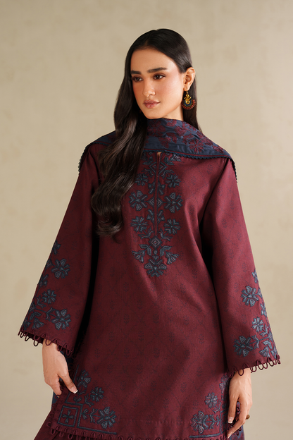 Iznik | Winter Chapter 25 | UE-592 Printed Khaddar - Casual Dress - available at Maria Faisal in UK and USA.