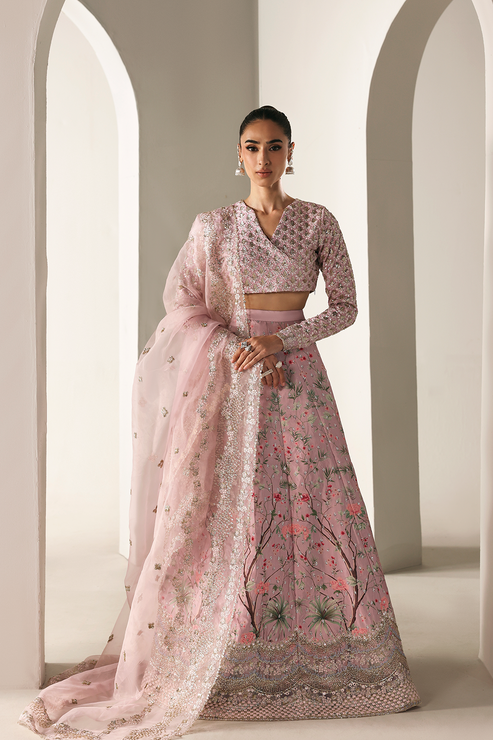 Emaan Adeel | Serein Luxe Silk | PETAL SOFT - Formal Dress - available at Maria Faisal in UK and USA.