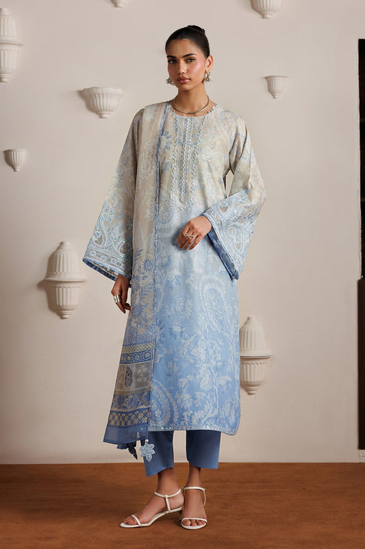 Baroque | Luxury Summer Pret | UF-4524 - Luxury Dress - available at Maria Faisal in UK and USA.