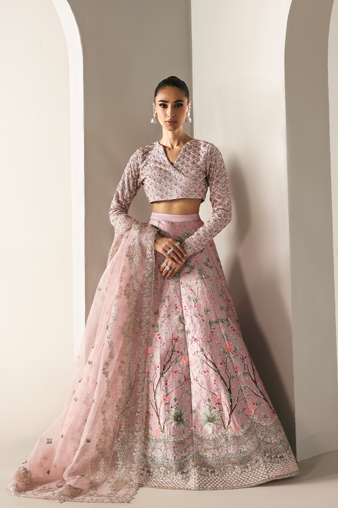 Emaan Adeel | Serein Luxe Silk | PETAL SOFT - Formal Dress - available at Maria Faisal in UK and USA.