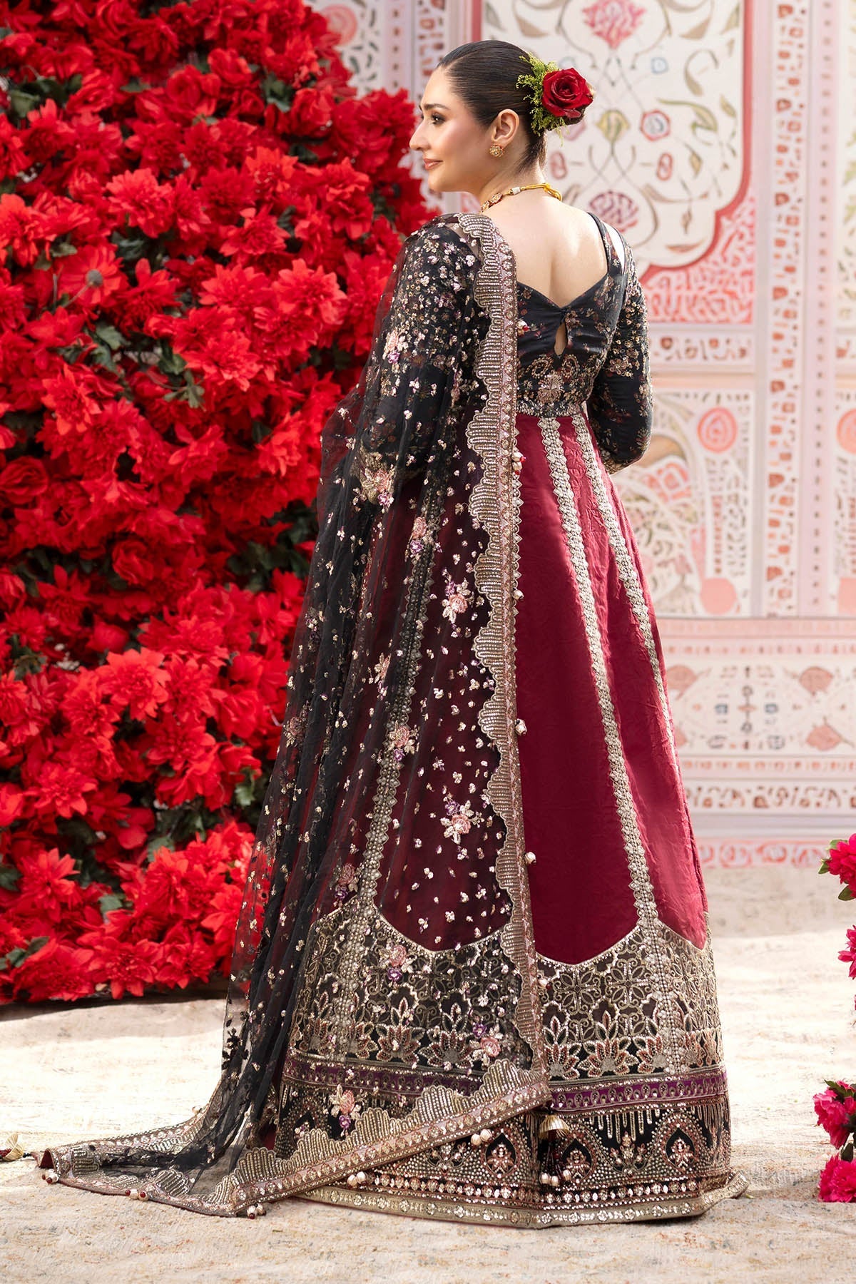 Nureh | Jhoomro Formals | NL-95 Emara - Formal Dress - available at Maria Faisal in UK and USA.