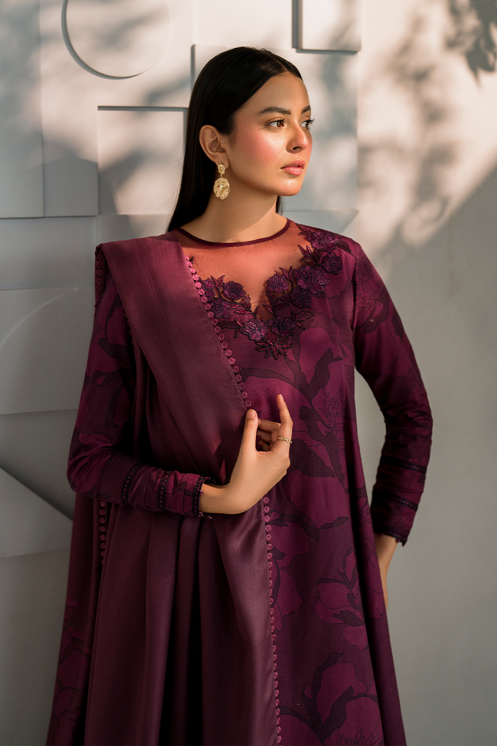 Iznik | Exclusive Winter | UE-351 - Ladies Clothes - Maria Faisal