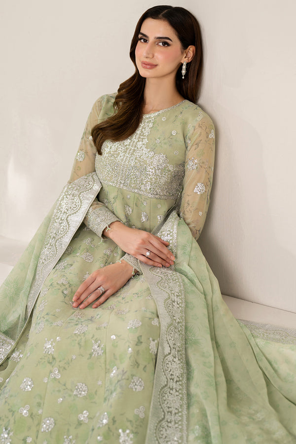 Farasha | Fiorella Formals | Sage Sparkle - Ladies Clothes - Maria Faisal