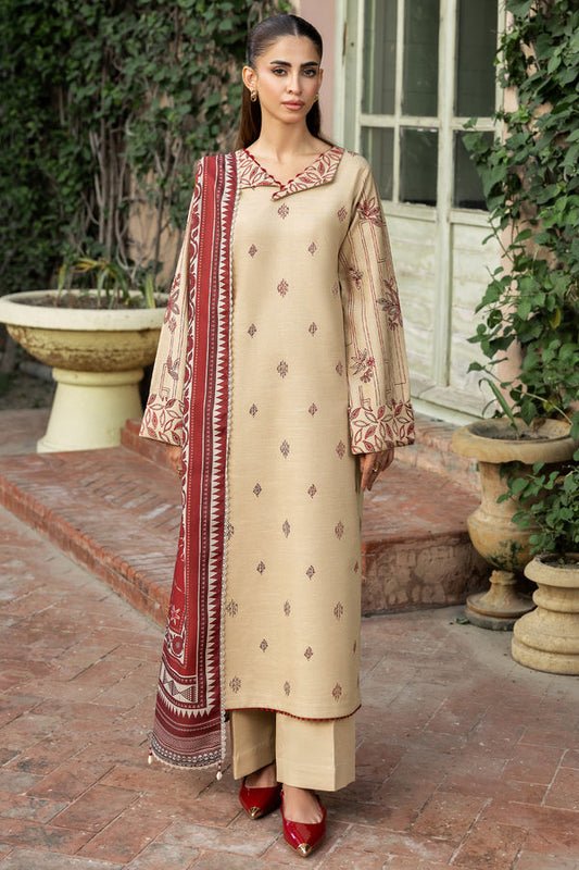 Farasha | Eminence Khaddar 25 | Sunrose - Casual Dress - available at Maria Faisal in UK and USA.