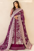 Farasha | Lu Zella Premium Formals 25 | Merlot Dust - Ladies Clothes - Maria Faisal