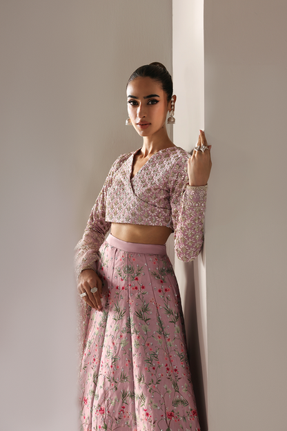Emaan Adeel | Serein Luxe Silk | PETAL SOFT - Formal Dress - available at Maria Faisal in UK and USA.