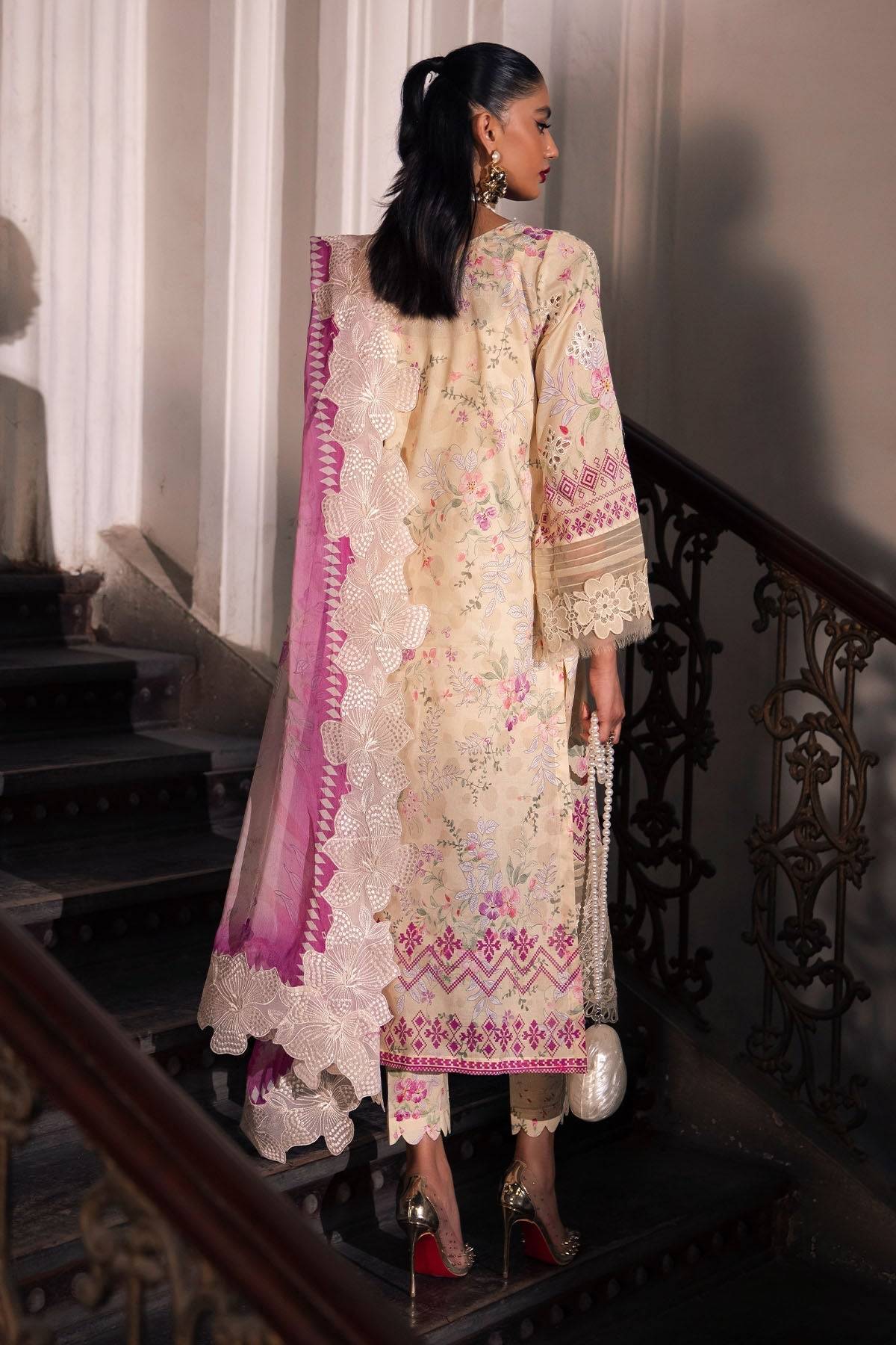 Nureh | Glam Girl Lawn | GL-14 by Maria Faisal - Registered Vendor of : Nureh - type : Ladies Clothes - 100% original wedding dresses
