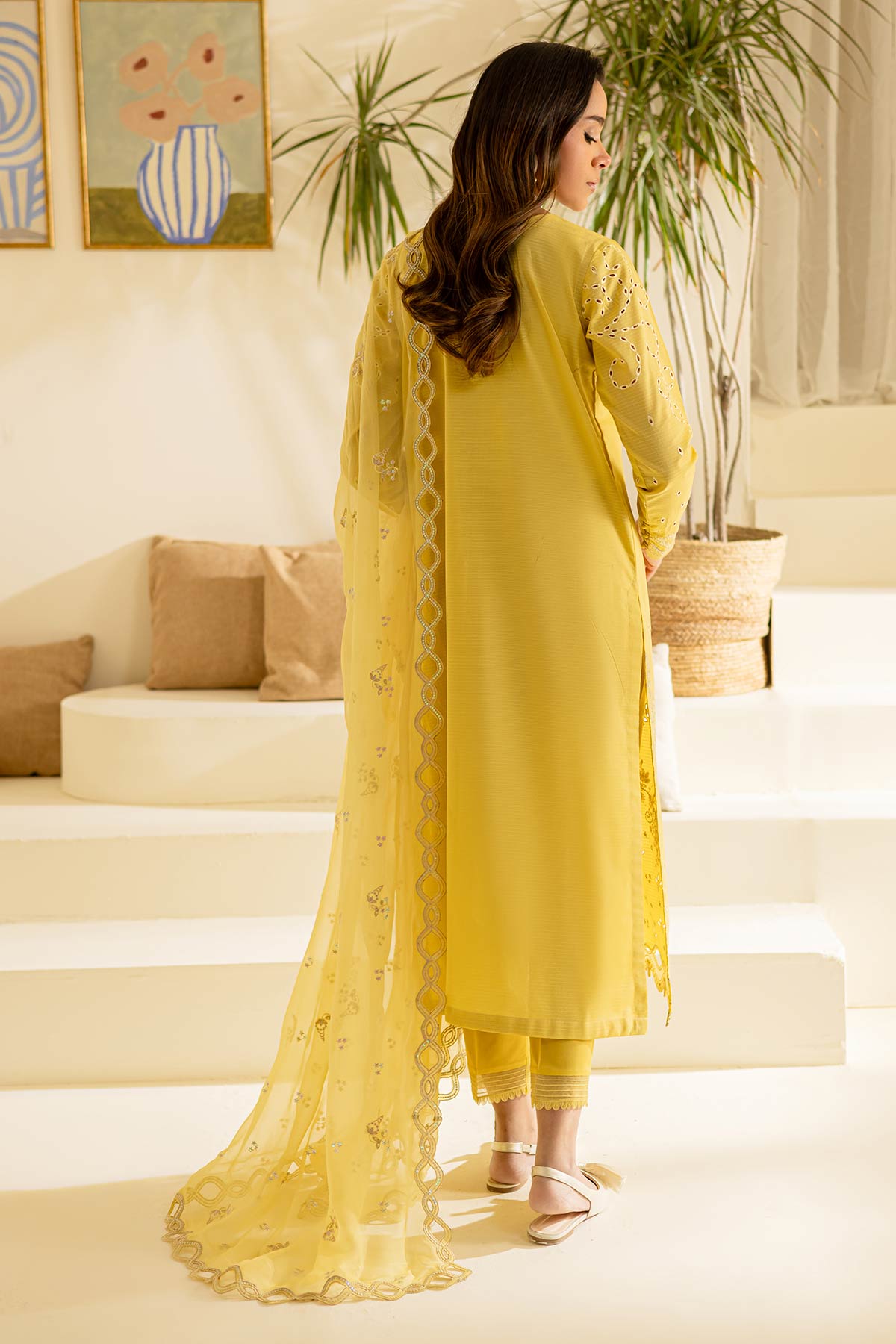 Nureh | Shades of Summer | NP-609 - Luxury Dress - available at Maria Faisal in UK and USA.