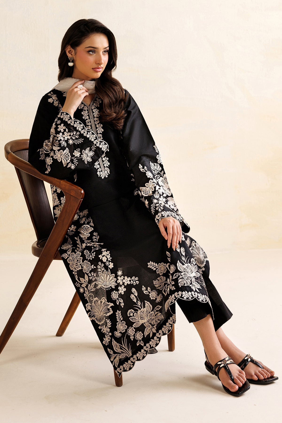 Baroque | Luxury Summer Pret | UF-4471 - Luxury Dress - available at Maria Faisal in UK and USA.