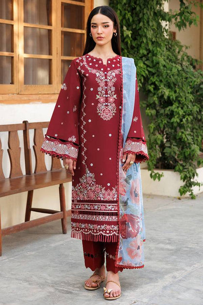 Farasha | Summer Weaves Embroidered Lawn | Crimson Glow by Maria Faisal - Registered Vendor of : Farasha - type : Ladies Clothes - 100% original wedding dresses