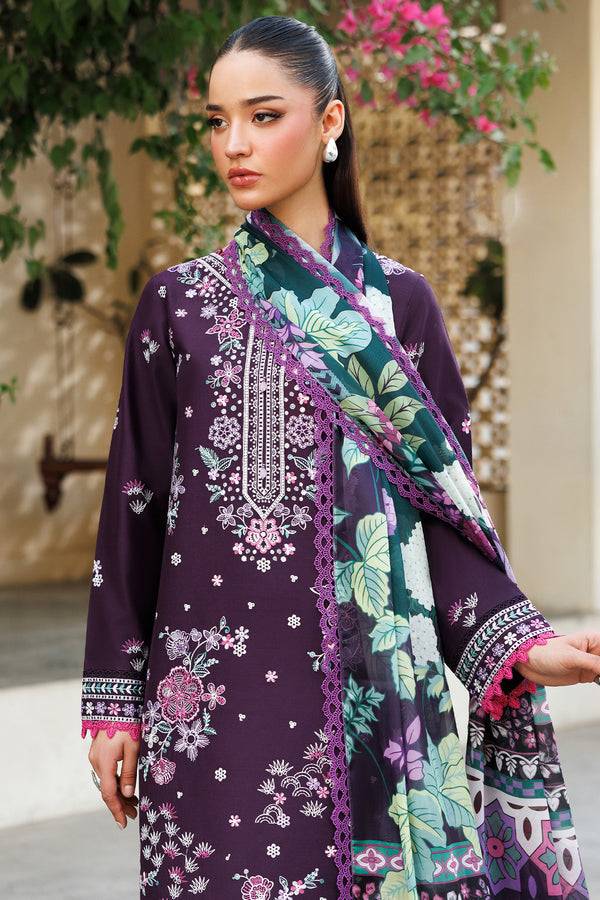 Farasha | Summer Weaves Embroidered Lawn | Plum Allure by Maria Faisal - Registered Vendor of : Farasha - type : Ladies Clothes - 100% original wedding dresses