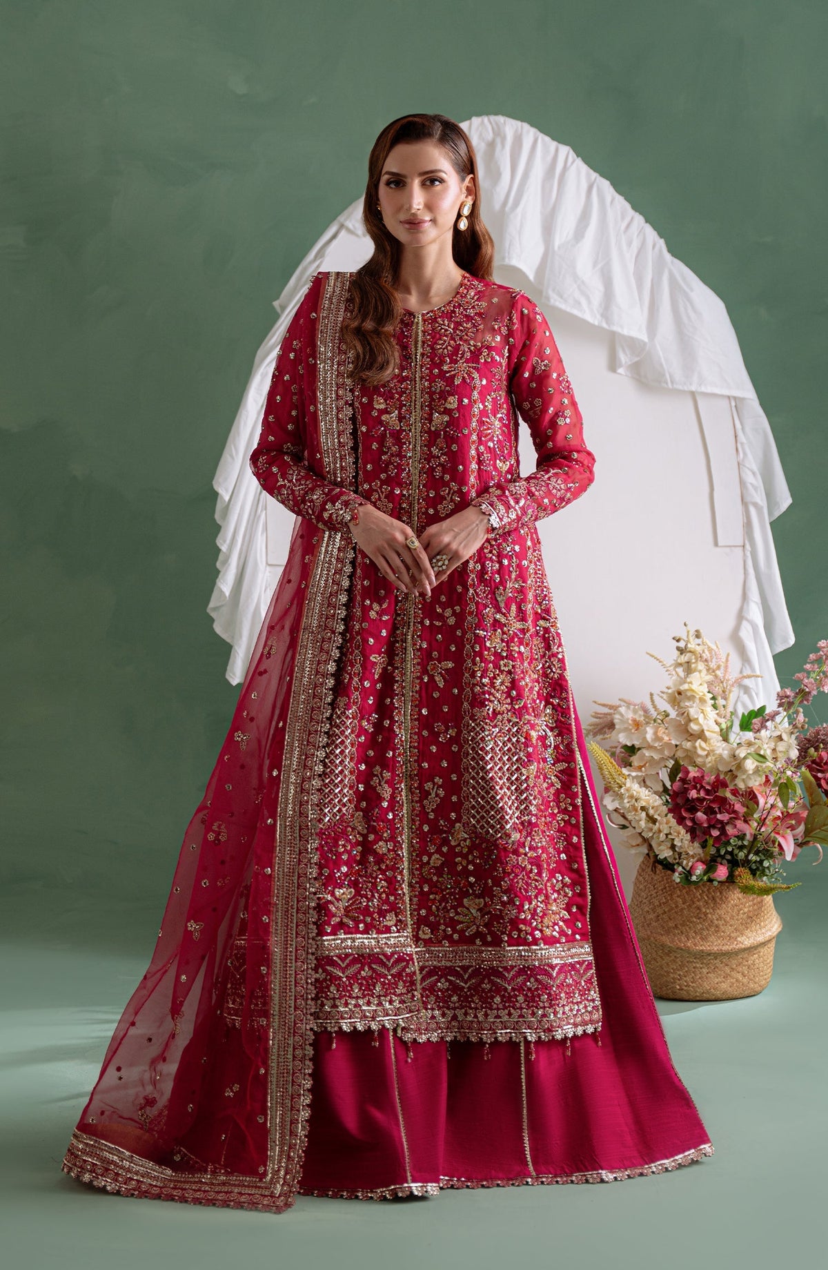 Eleshia | Zarin Wedding Formals 26 | Meher - Wedding Dress - available at Maria Faisal in UK and USA.