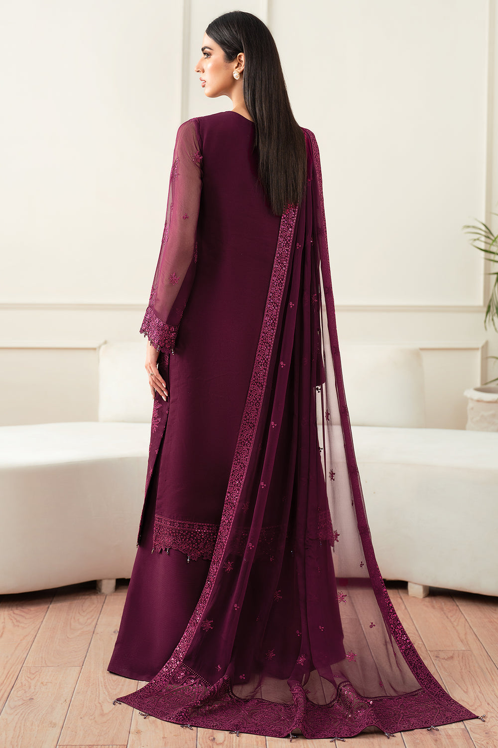 Farasha | Essence Formals 25 | Regal Violet - Ladies Clothes - Maria Faisal