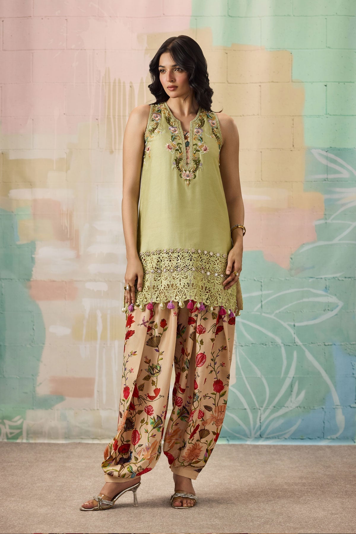 Layla Chatoor | Pret A Porter | LC-46 - Luxury Dress - available at Maria Faisal in UK and USA.
