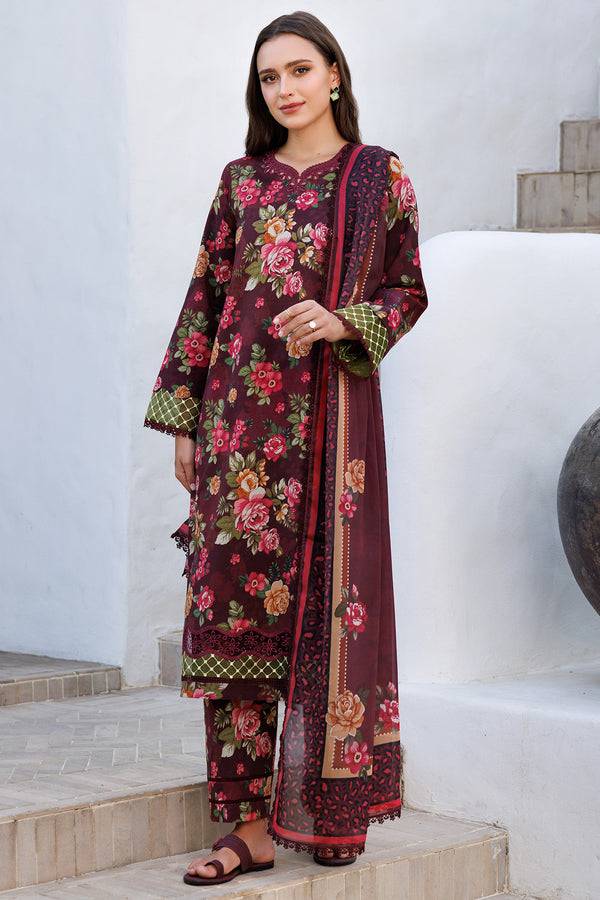 Farasha | Printed Essentials | Floral Berry by Maria Faisal - Registered Vendor of : Farasha - type : Ladies Clothes - 100% original wedding dresses