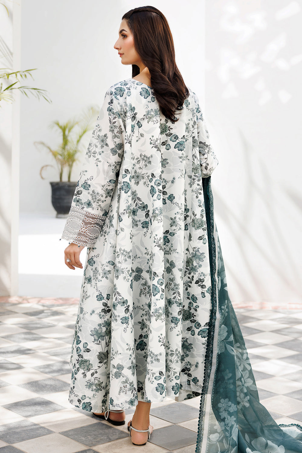 Farasha | Printed Essentials | Smokey Sea - Ladies Clothes - Maria Faisal