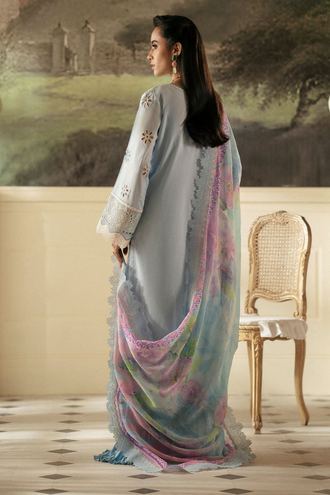 Nureh | Maya Lawn | NS-145 - Ladies Clothes - Maria Faisal
