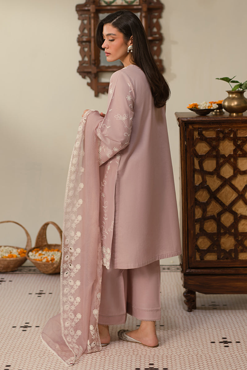 Cross Stitch | Chikankari Lawn 25 | MAUVE GLAM - Ladies Clothes 
