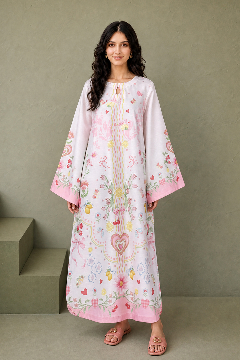 Saad Shaikh | Ease Fall Edit 26 | D-07 Kaftan - Casual Dress - available at Maria Faisal in UK and USA.