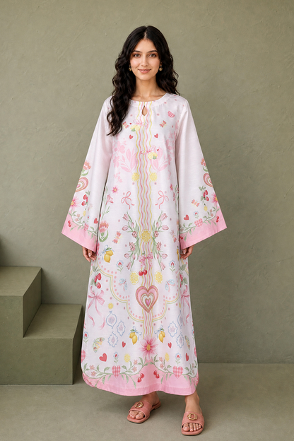 Saad Shaikh | Ease Fall Edit 26 | D-07 Kaftan - Casual Dress - available at Maria Faisal in UK and USA.