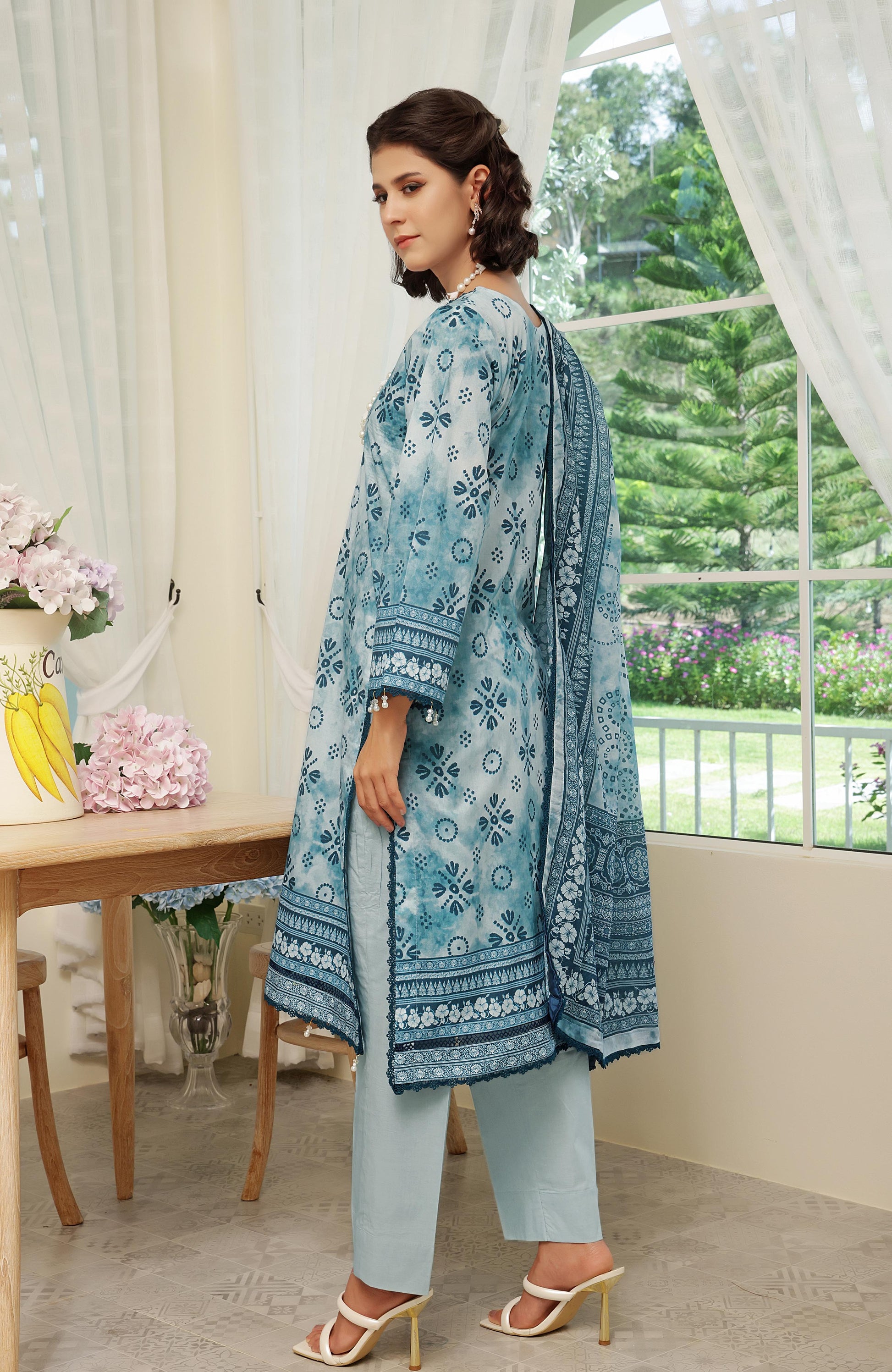 Alzohaib | Digital Printed Cambric | Colors Digital Cambric 3 Piece-CDC-25-09 - Ladies Clothes - Maria Faisal