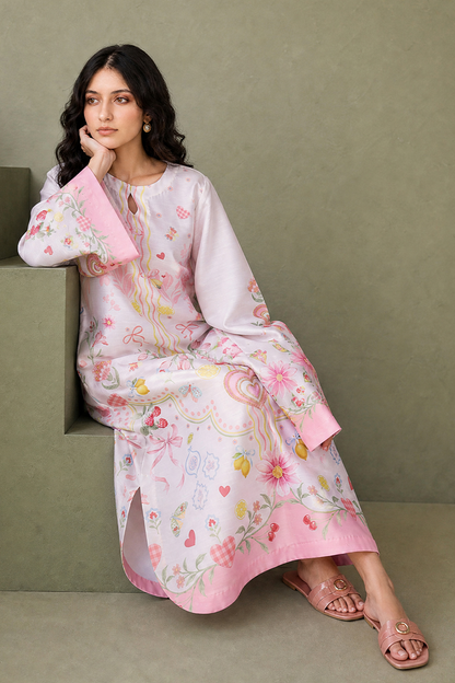 Saad Shaikh | Ease Fall Edit 26 | D-07 Kaftan - Casual Dress - available at Maria Faisal in UK and USA.