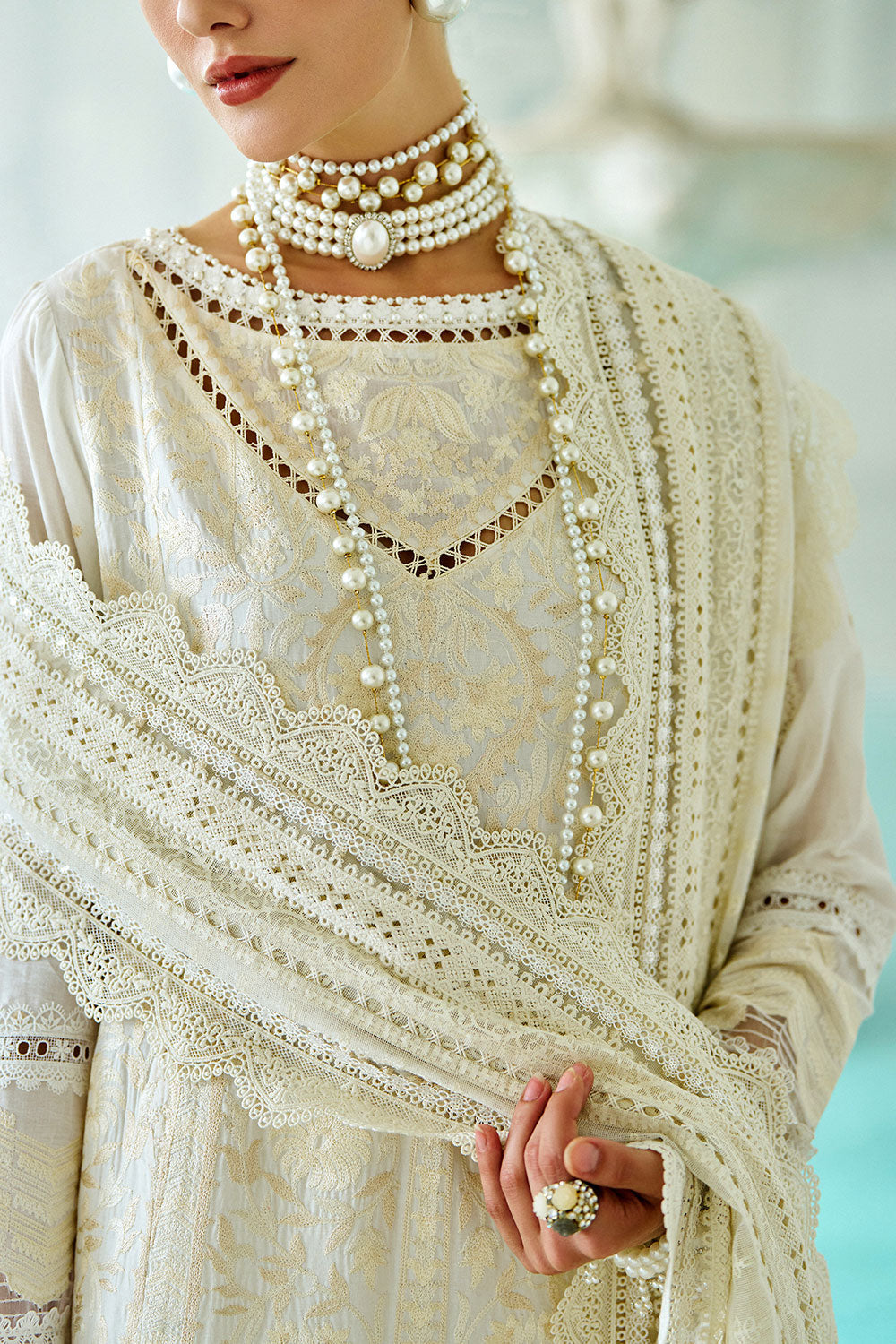 Sobia Nazir | Luxury Lawn Eid 26 | 9A - Luxury Dress - available at Maria Faisal in UK and USA.