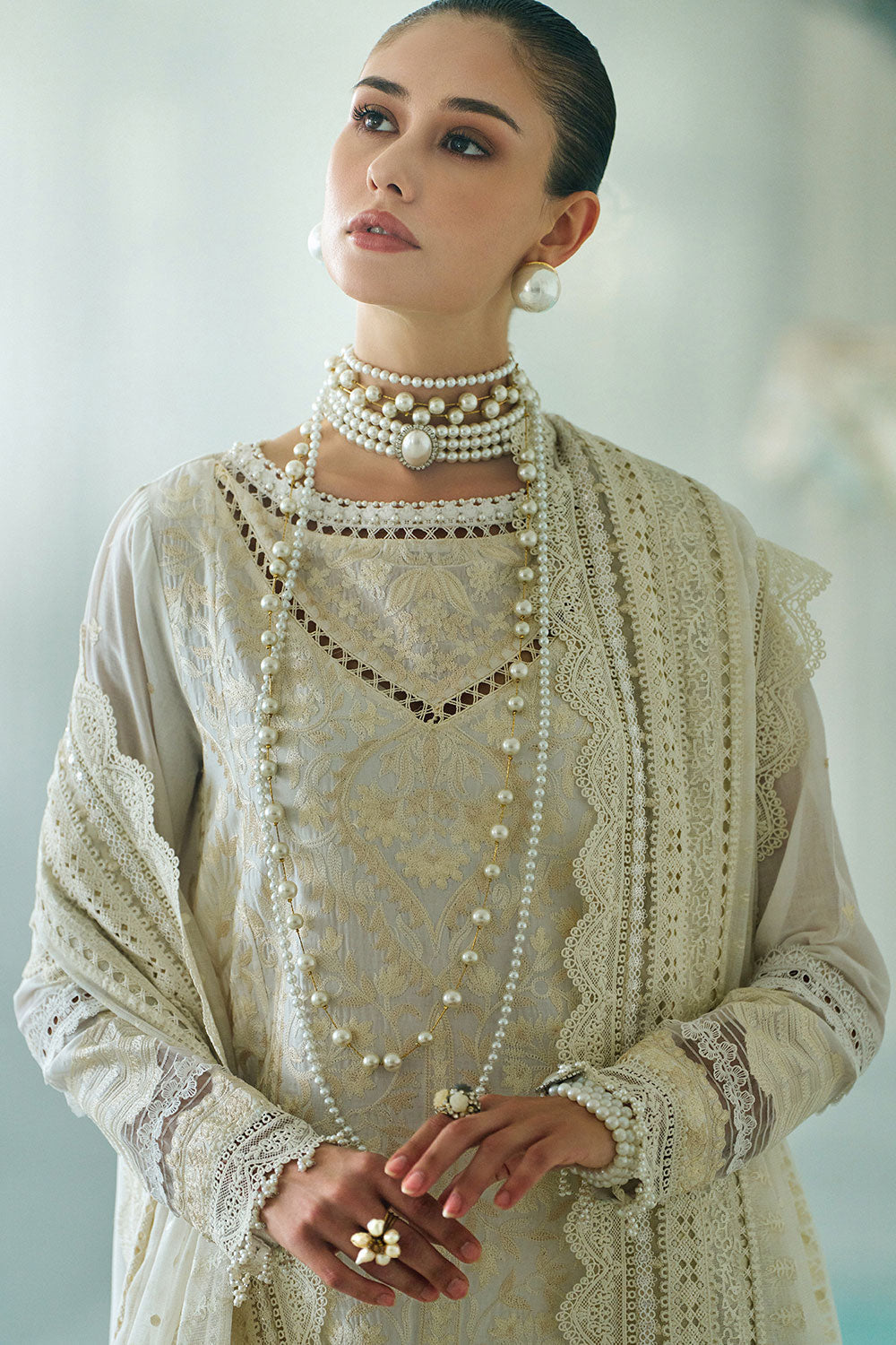 Sobia Nazir | Luxury Lawn Eid 26 | 9A - Luxury Dress - available at Maria Faisal in UK and USA.