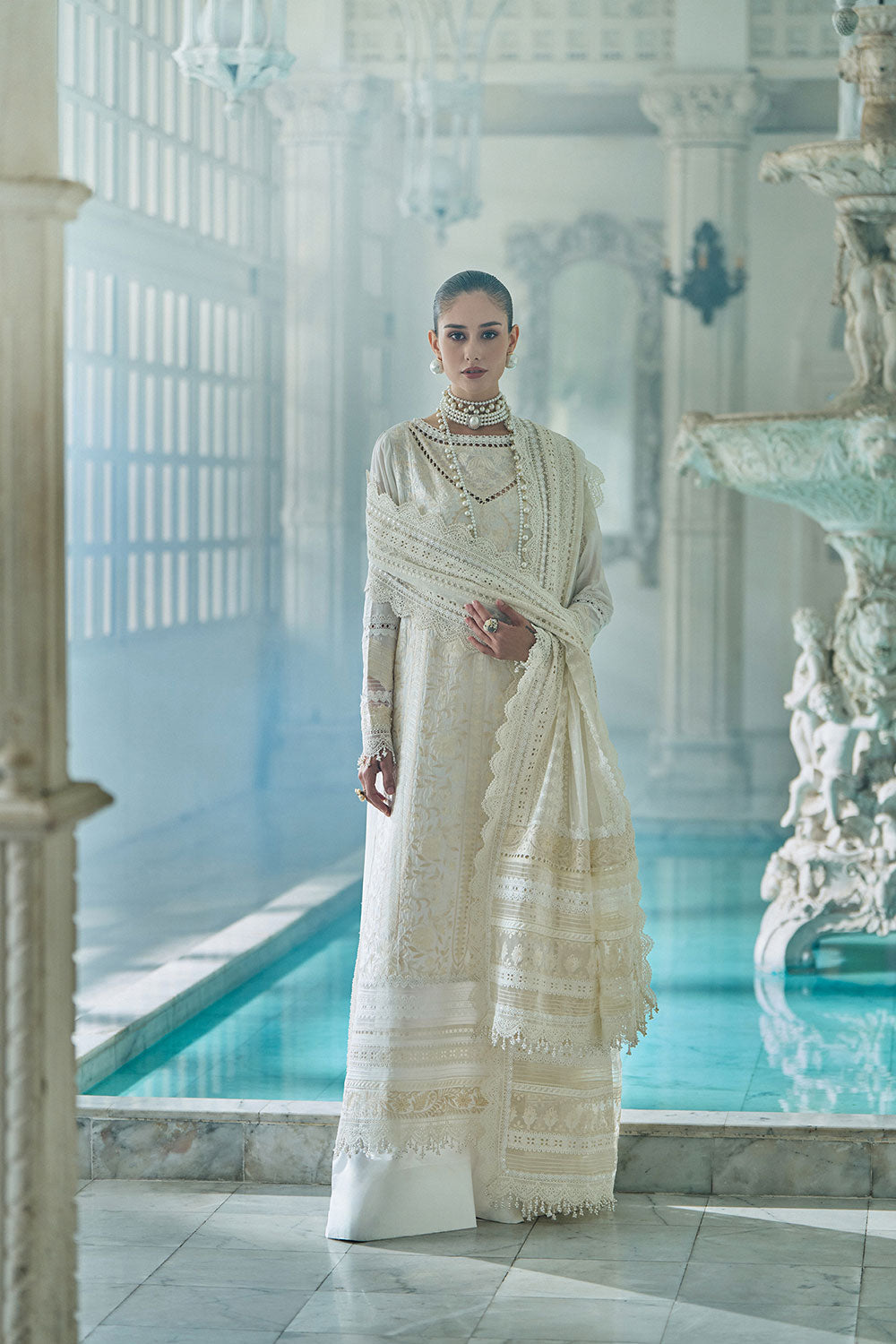 Sobia Nazir | Luxury Lawn Eid 26 | 9A - Luxury Dress - available at Maria Faisal in UK and USA.