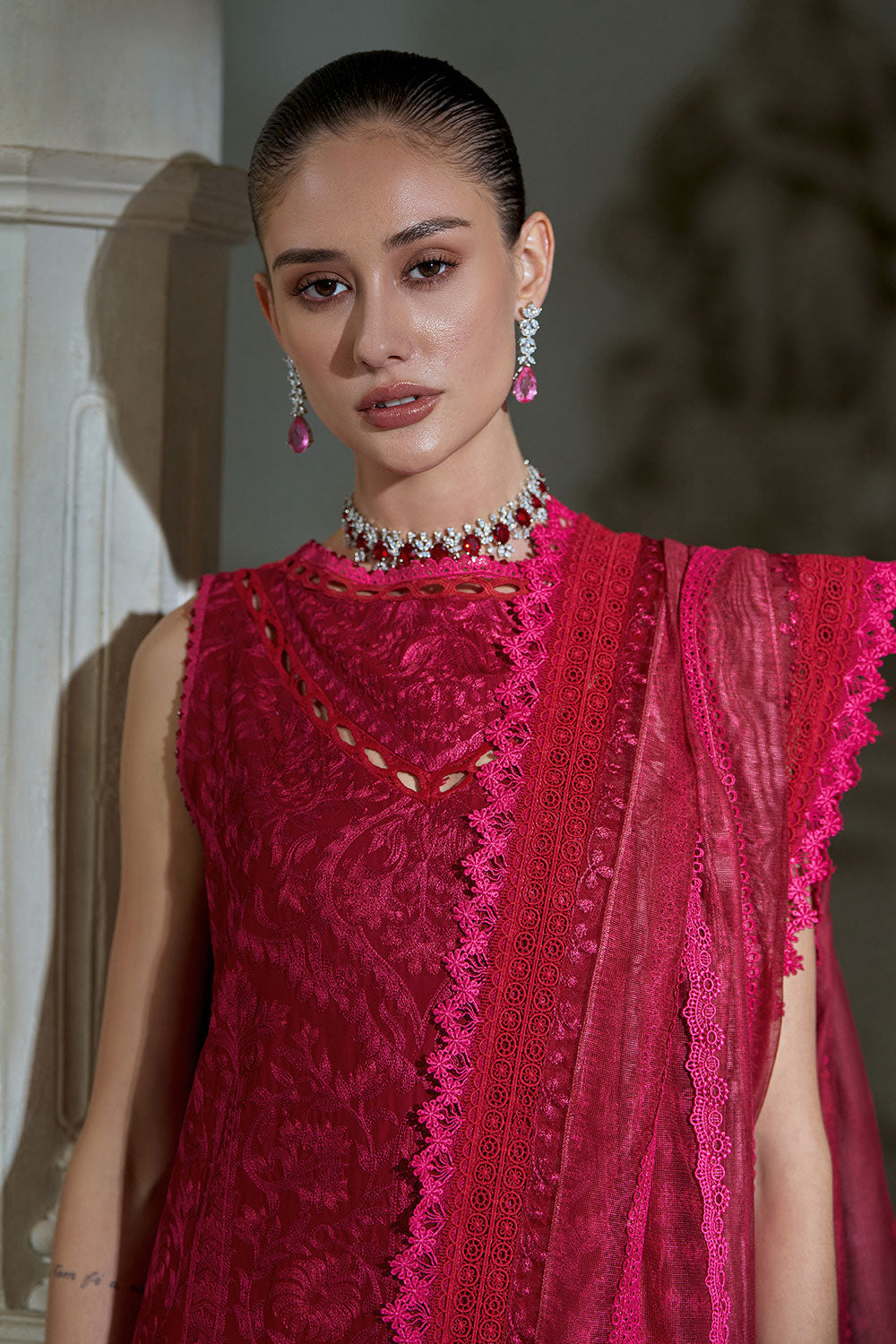 Sobia Nazir | Luxury Lawn Eid 26 | 9B - Luxury Dress - available at Maria Faisal in UK and USA.