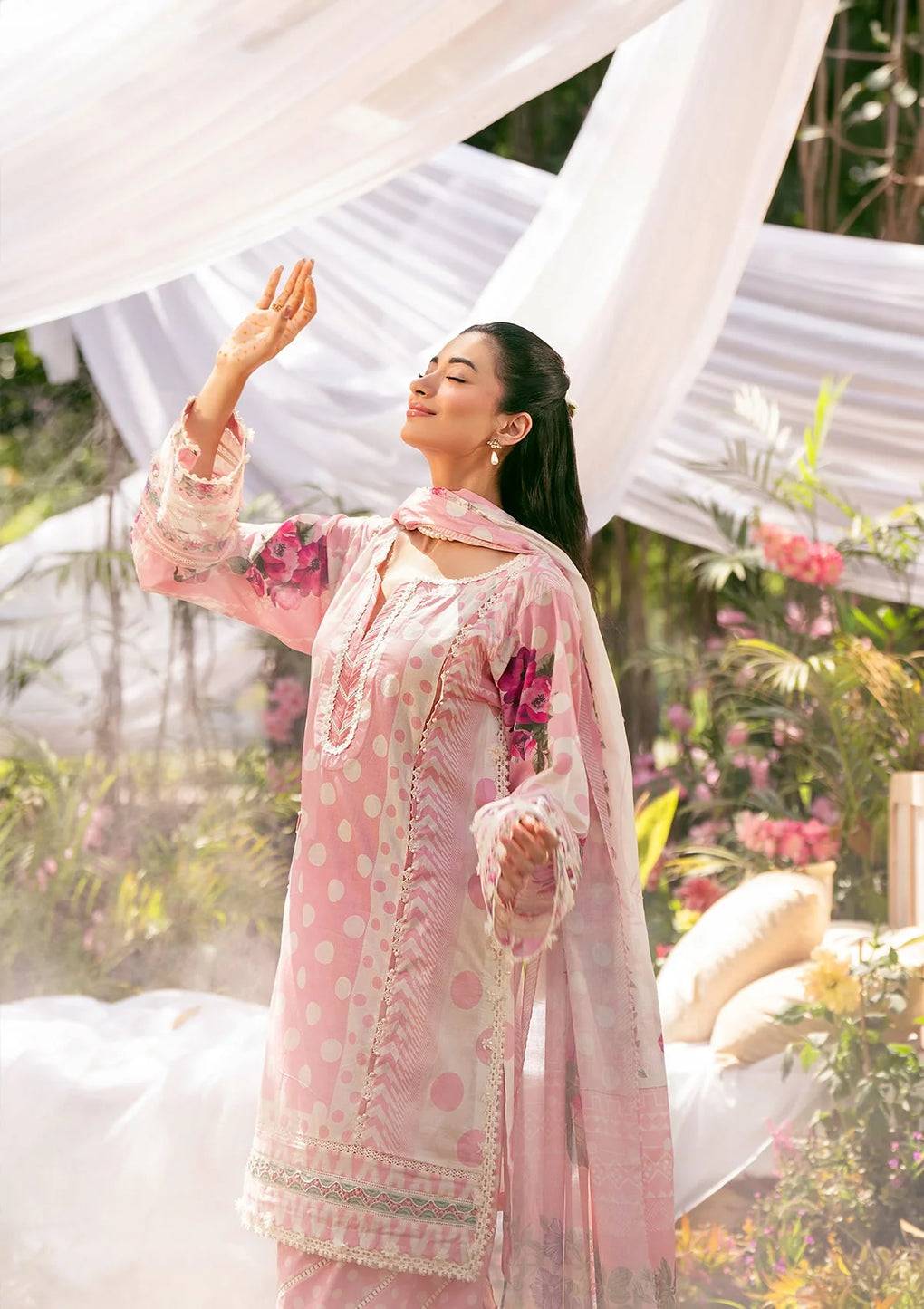 Elaf Premium | Prints 25 | EPS-2A ROSE DUSK by Maria Faisal - Registered Vendor of : Elaf Premium - type : Ladies Clothes - 100% original wedding dresses