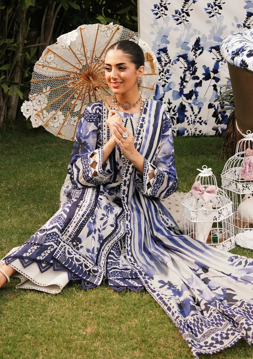 Elaf Premium | Printed Collection 24 | EEP-07A - Shadow Sisters - Waniyas
