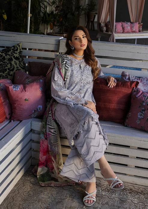 Kahf Premium | Luxury Lawn 25 | KLR-04 Lilia by Maria Faisal - Registered Vendor of : Kahf Premium - type : Ladies Clothes - 100% original wedding dresses