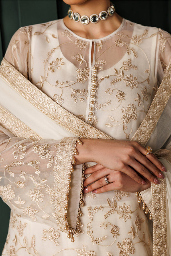 Baroque | Formals Collection | EMBROIDERED CHIFFON UF-4437 - Formal Dress - available at Maria Faisal in UK and USA.