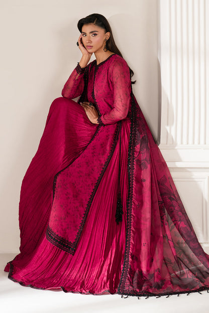 Baroque | Formals Collection | EMBROIDERED CHIFFON UF-4138 - Formal Dress - available at Maria Faisal in UK and USA.