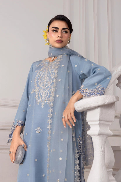 Rangrasiya | Lumeire Silk |Cielo - Luxury Dress - available at Maria Faisal in UK and USA.