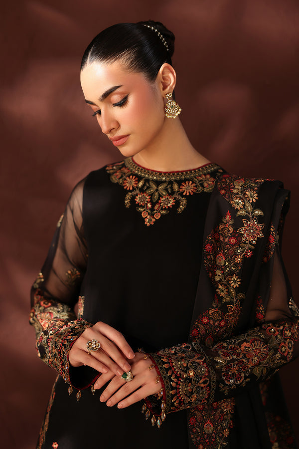 Baroque | Formals Collection | EMBROIDERED CHIFFON UF-4488 - Formal Dress - available at Maria Faisal in UK and USA.