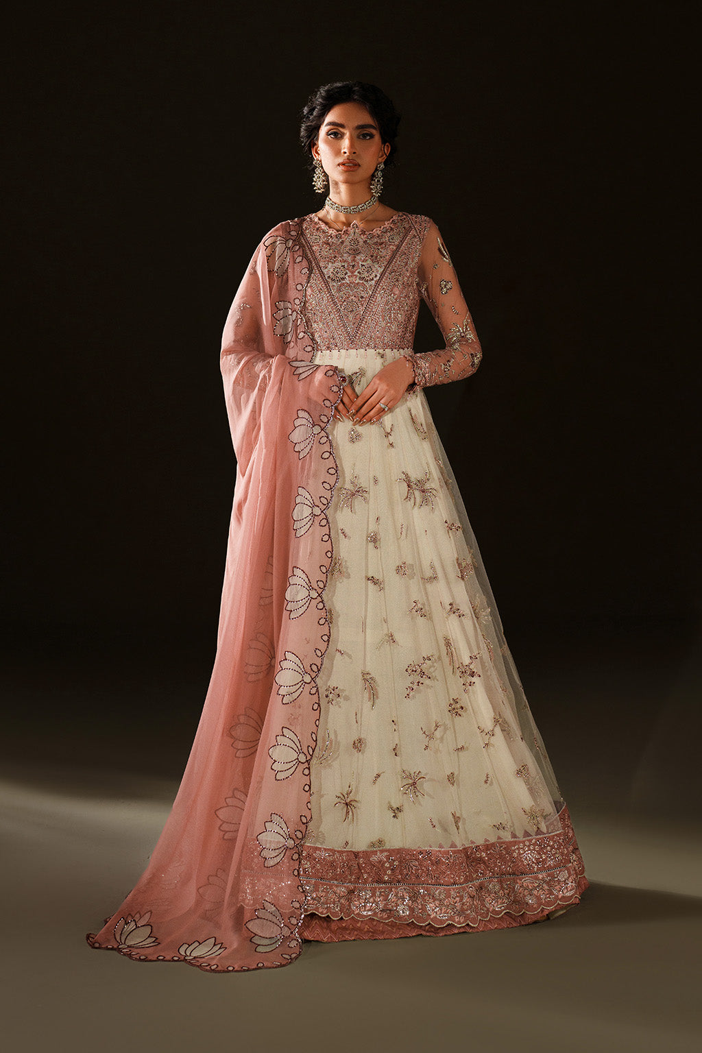 Iznik | Velvet 25 | IV-78 Embroidered Velvet - Formal Dress - available at Maria Faisal in UK and USA.
