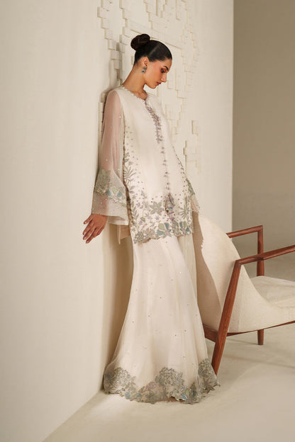 Iznik | Chinon Chiffon | UE-620 - Dress - available at Maria Faisal in UK and USA.
