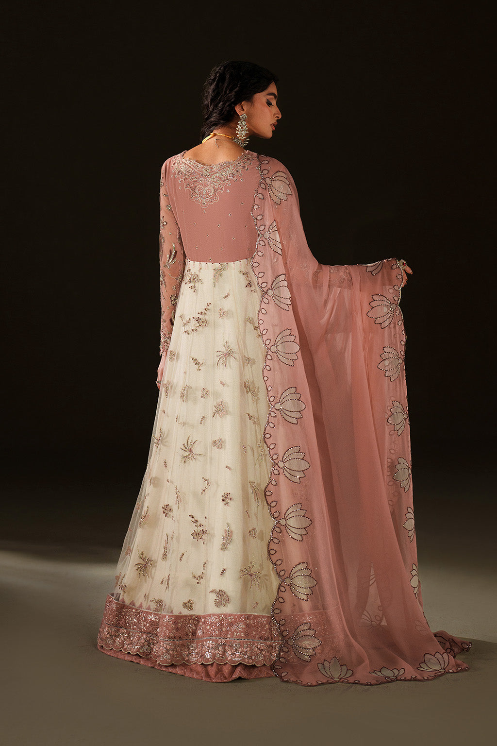 Iznik | Velvet 25 | IV-78 Embroidered Velvet - Formal Dress - available at Maria Faisal in UK and USA.