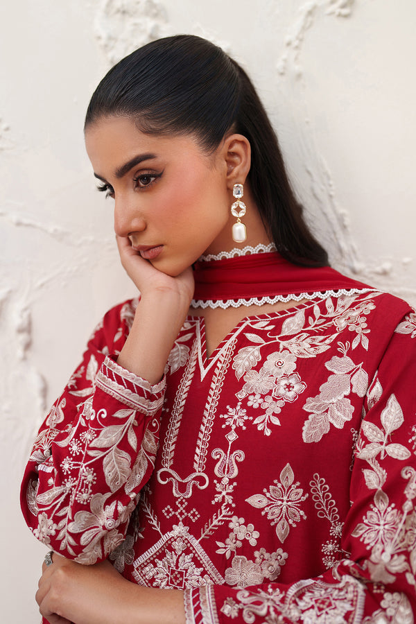 Baroque | Formals Collection | EMBROIDERED RAW SILK UF-4386 - Formal Dress - available at Maria Faisal in UK and USA.