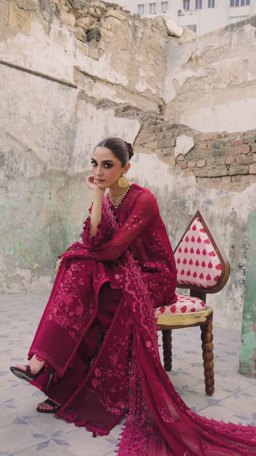 Qalamkar | Chiffon Edit | WC-06 JAYNE - Ladies Clothes - Maria Faisal