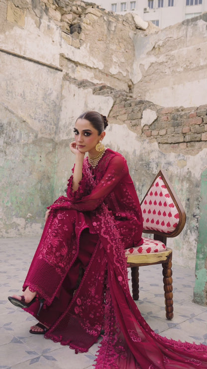 Qalamkar | Chiffon Edit | WC-06 JAYNE - Ladies Clothes - Maria Faisal